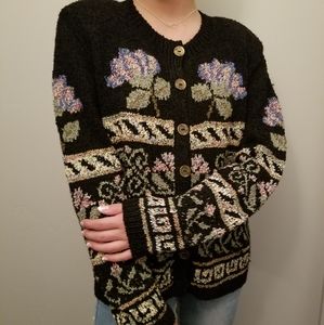 Vintage Patterned Cardigan